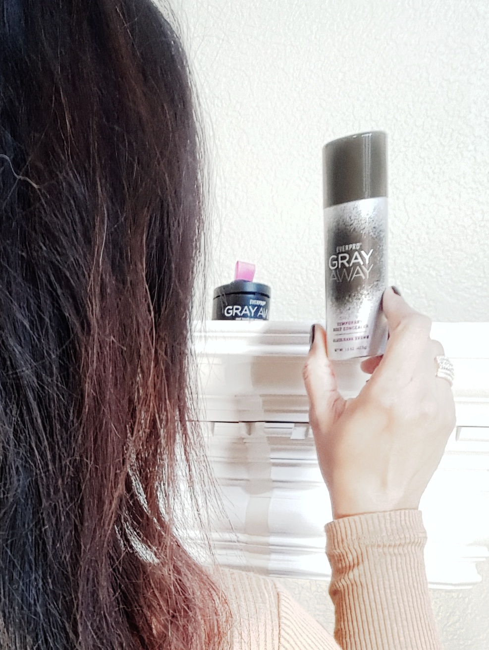 I Tried Gray Away Temporary Root Concealer Spray + Made a 'How to